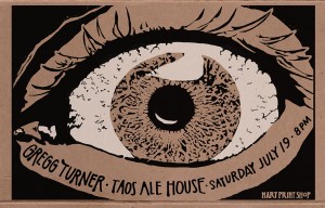 Gregg Turner Taos Ale House Poster