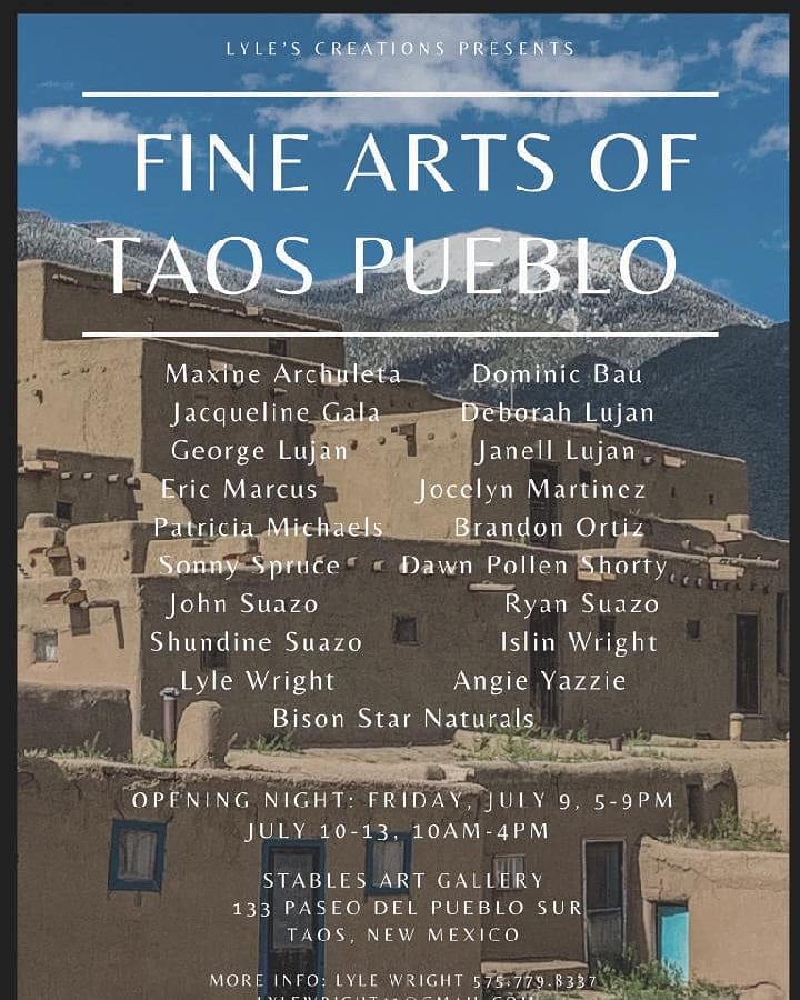Fine Arts of Taos Pueblo - Live Taos Events Calendar