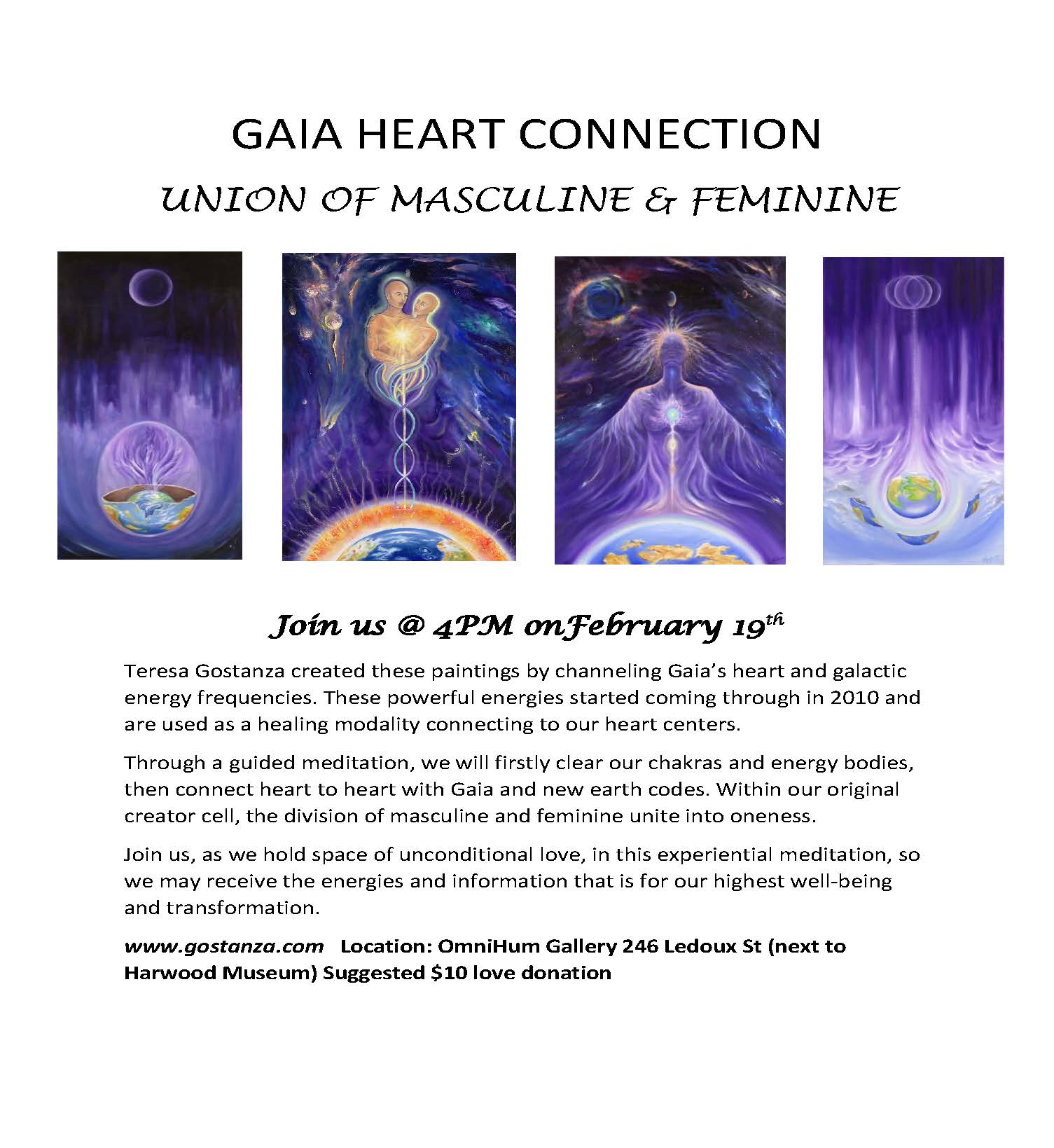 Gaia Heart Connection Guided Meditation Live Taos Events Calendar