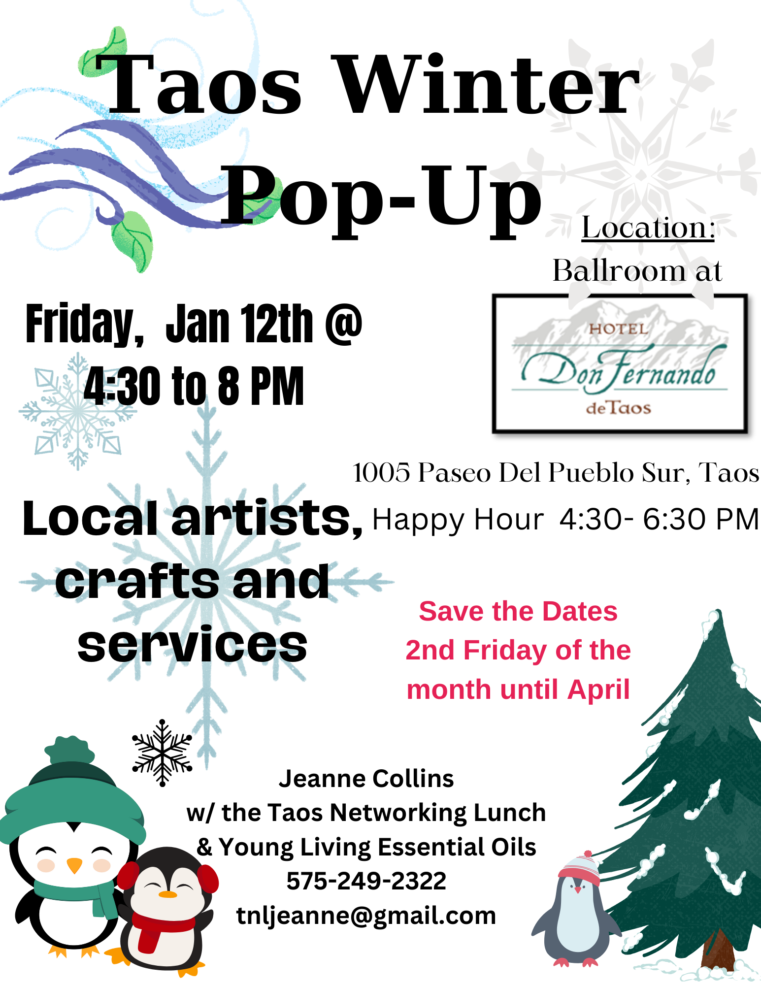 Taos Winter PopUP Live Taos Events Calendar