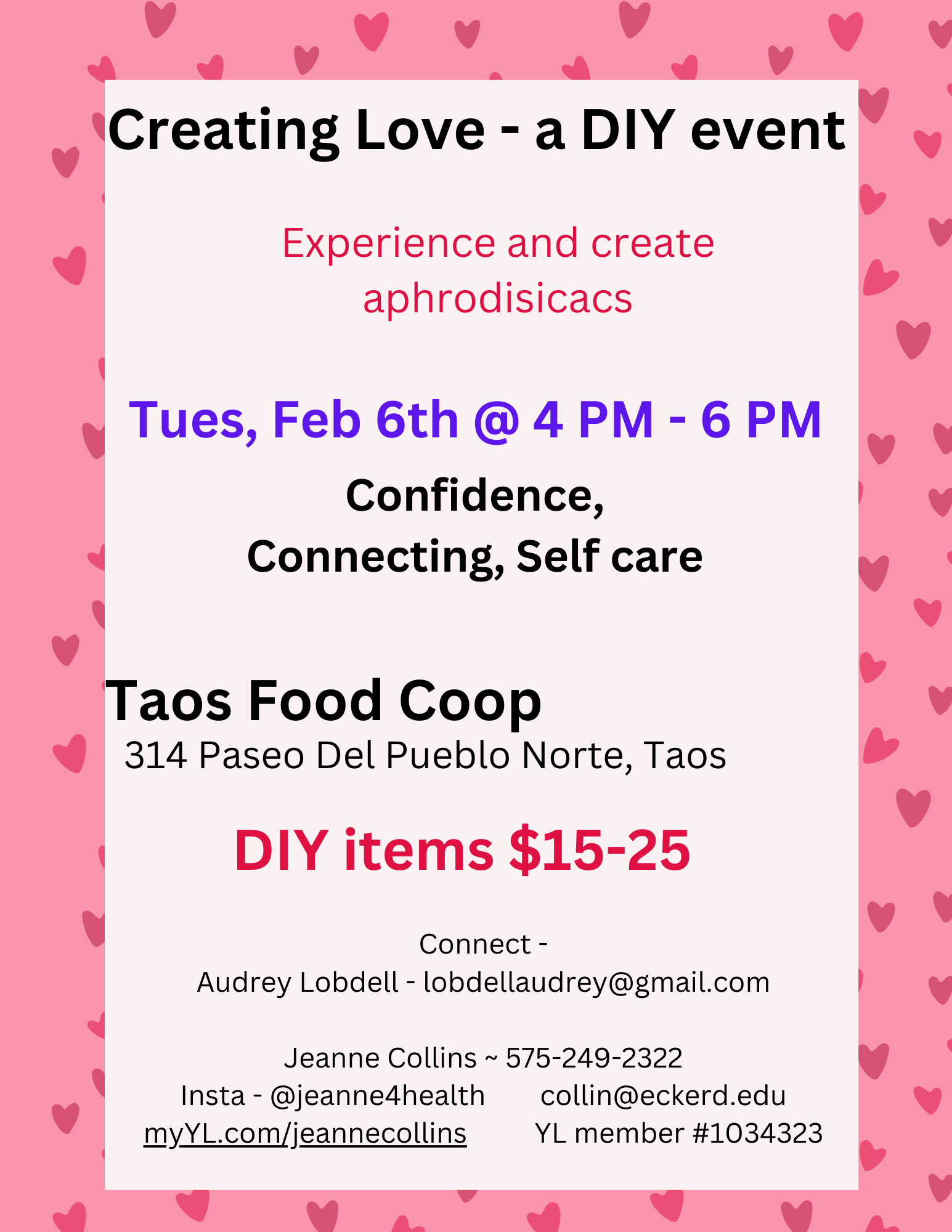 Creating Love A DIY Event Live Taos Events Calendar