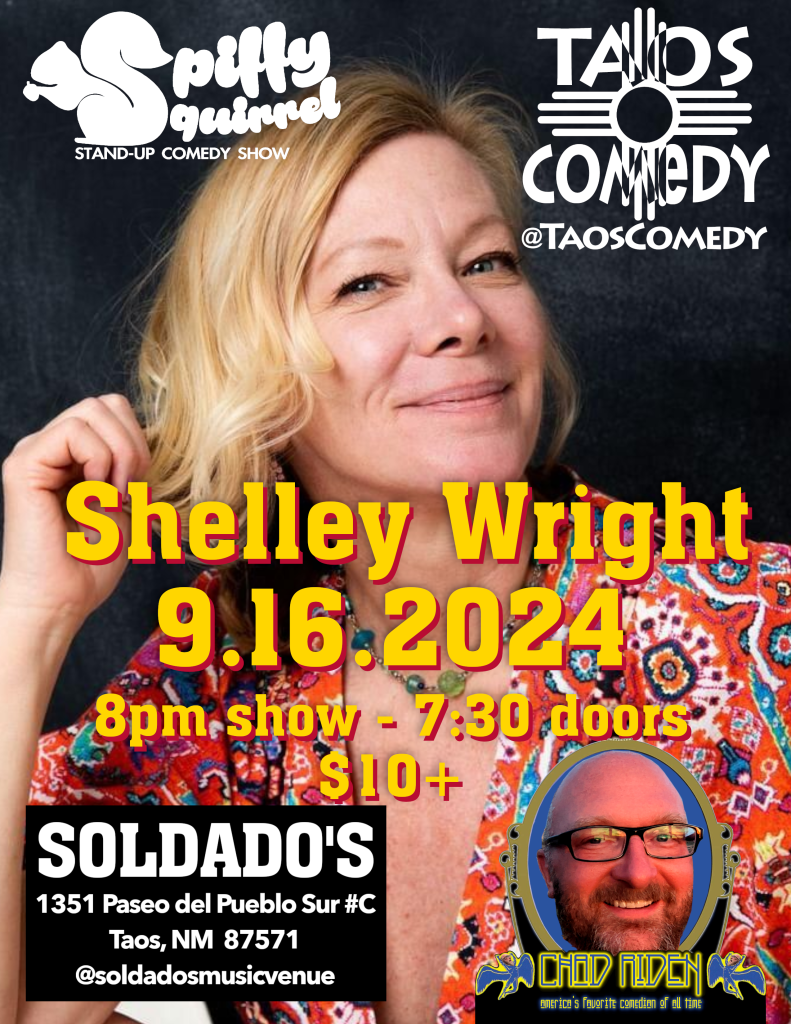 Shelley Wright at Spiffy Squirrel comedy show 9.16.2024