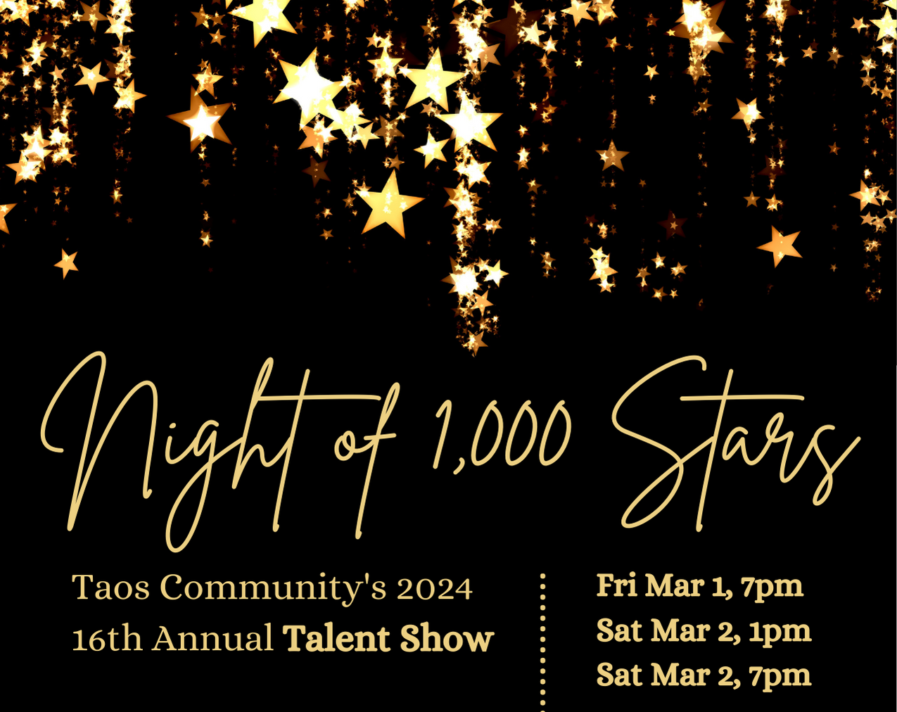 Night of 1000 Stars Live Taos Events Calendar