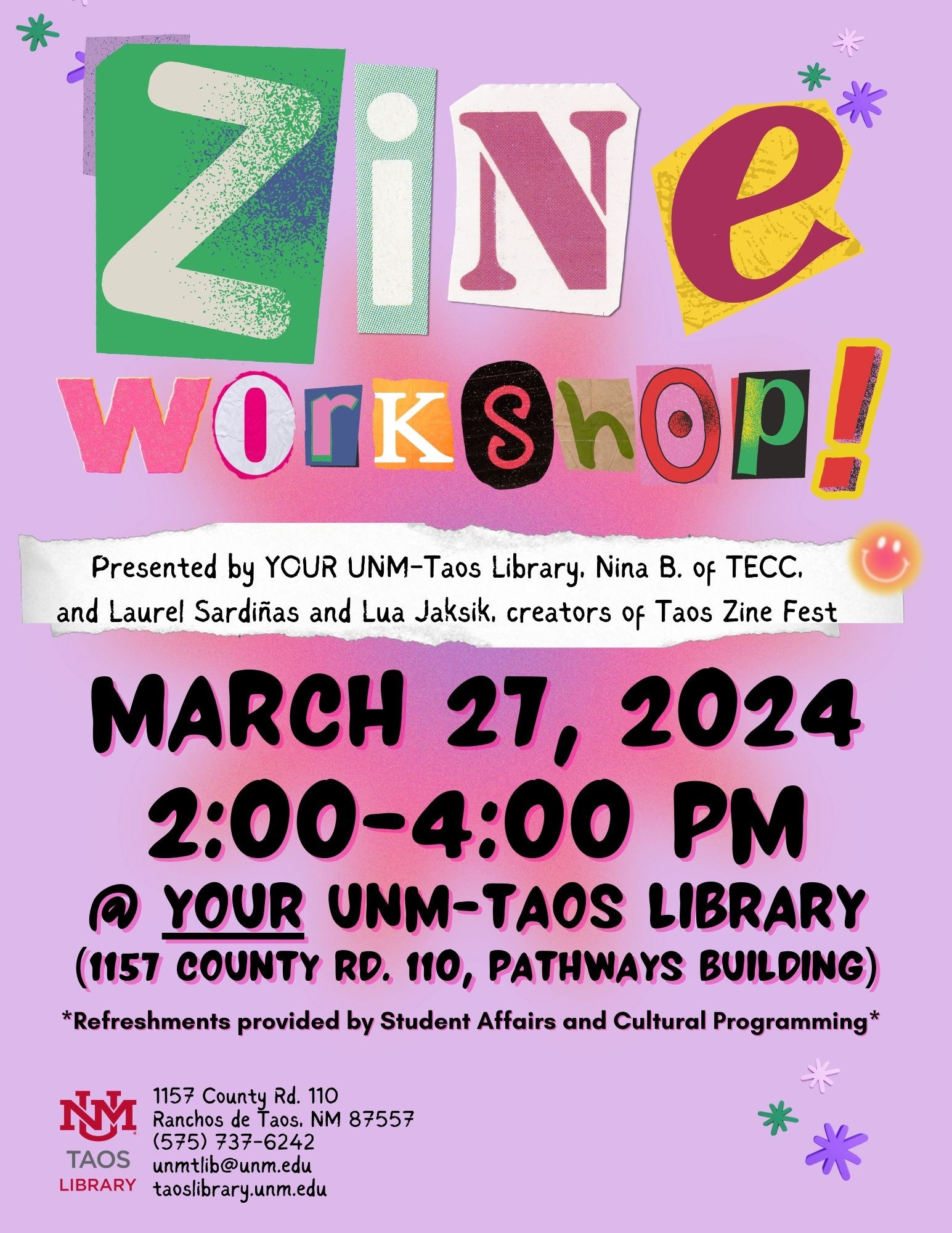 Zine Live Taos Events Calendar