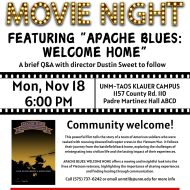 "Apache Blues: Welcome Home" Film Screening and Q&A