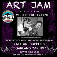 ART JAM Live Music and Garland Making