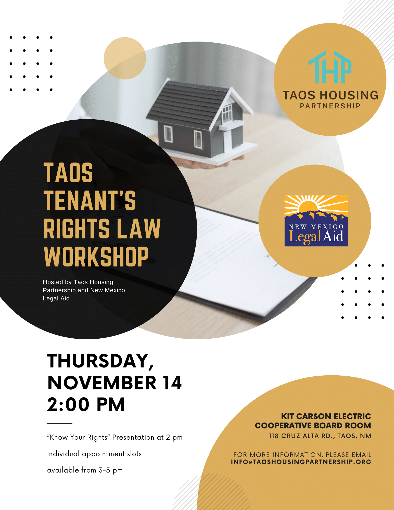 Tenant's Rights Law Live Taos Events Calendar