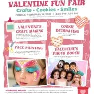 Valentine Fun Fair: Crafts, Cookies and Smiles