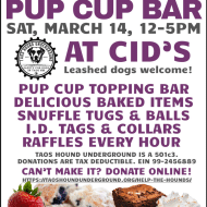 Bake Sale and Pup Cup Bar Fundraiser for Taos Hound Underground