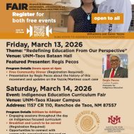 Indigenous Education Curriculum Fair: Regis Pecos Presentation