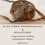 Flax Fiber Papermaking & Sculpture
