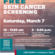 Free Skin Cancer Screening: Taos Ski Valley