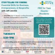 Storytelling for Funding Workshop Series
