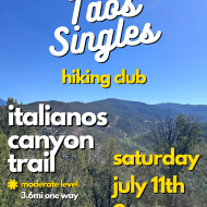 Taos Singles Hiking Club: Italianos Canyon Trail